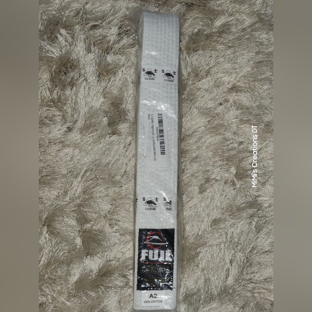 FUJI Jitsu White A2 (114") BJJ Belt NWT
